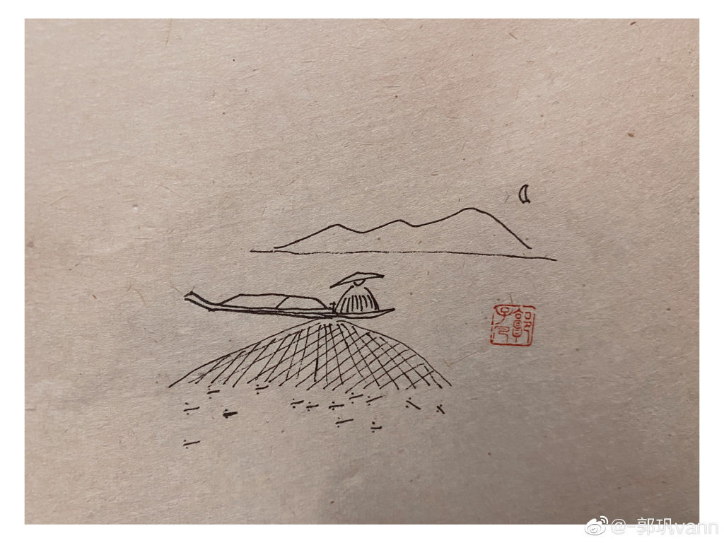“夏首云物变，雨馀草木繁。·​​​​”夏日风景简笔画图片