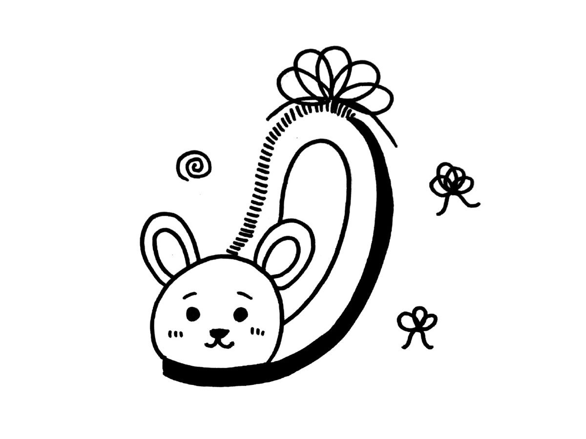 一组萌系小鞋子黑白简笔画
