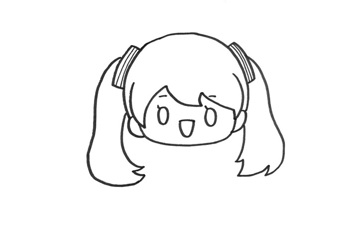 可爱的初音未来怎么画