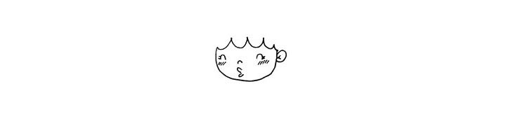 玩风车的小女孩简笔画教程