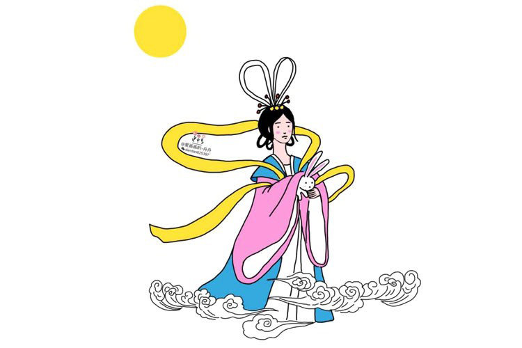 嫦娥怎么画