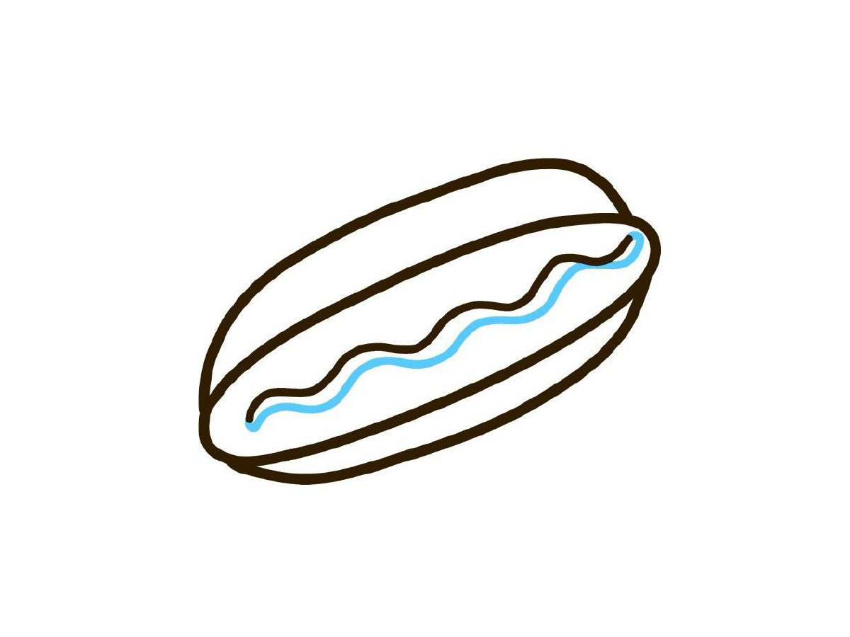 超好吃的美式热狗简笔画教程