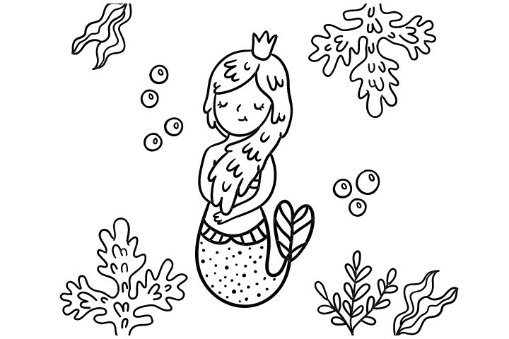 各种美人鱼简笔画的画法
