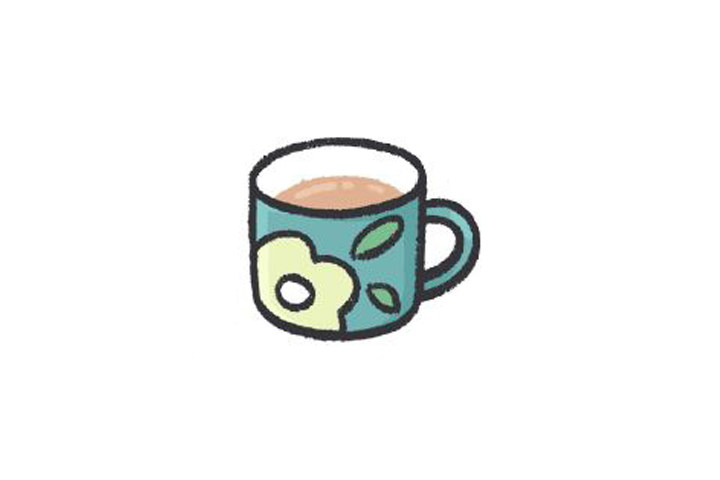 一杯咖啡怎么画