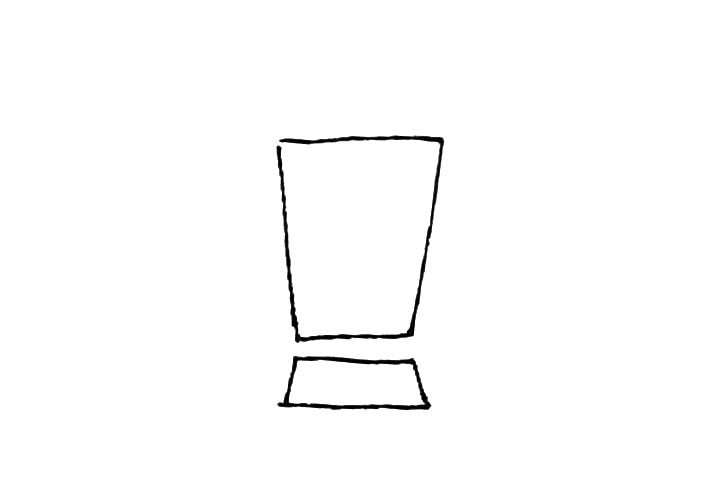 榨汁机简笔画画法步骤