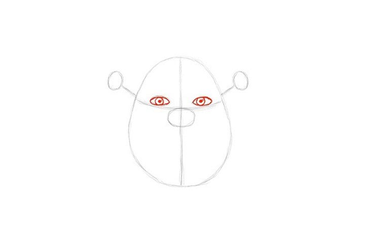怪物史莱克头像详细画法步骤