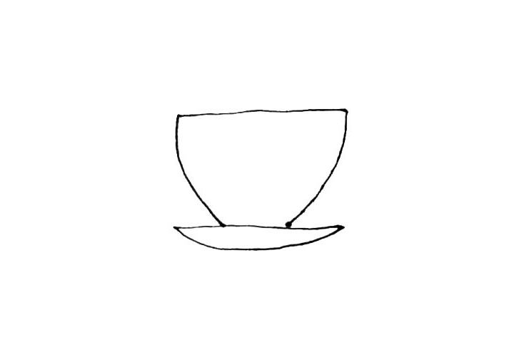 茶杯简笔画画法步骤