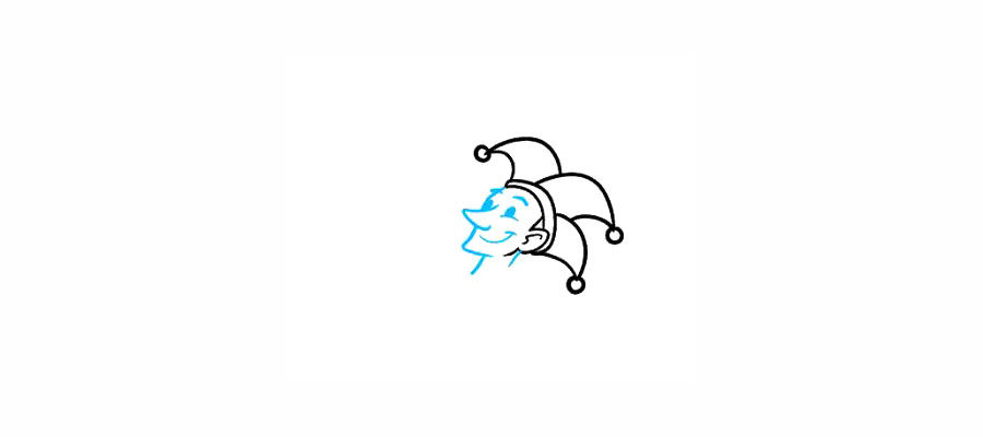如何画杂技小丑