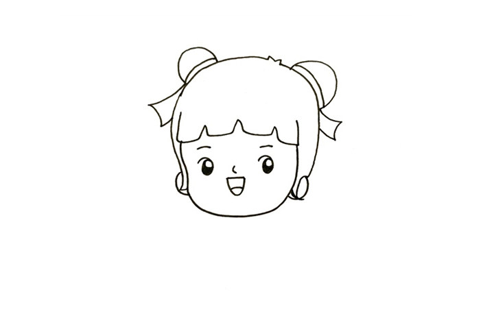 中国拜年娃娃简笔画怎么画