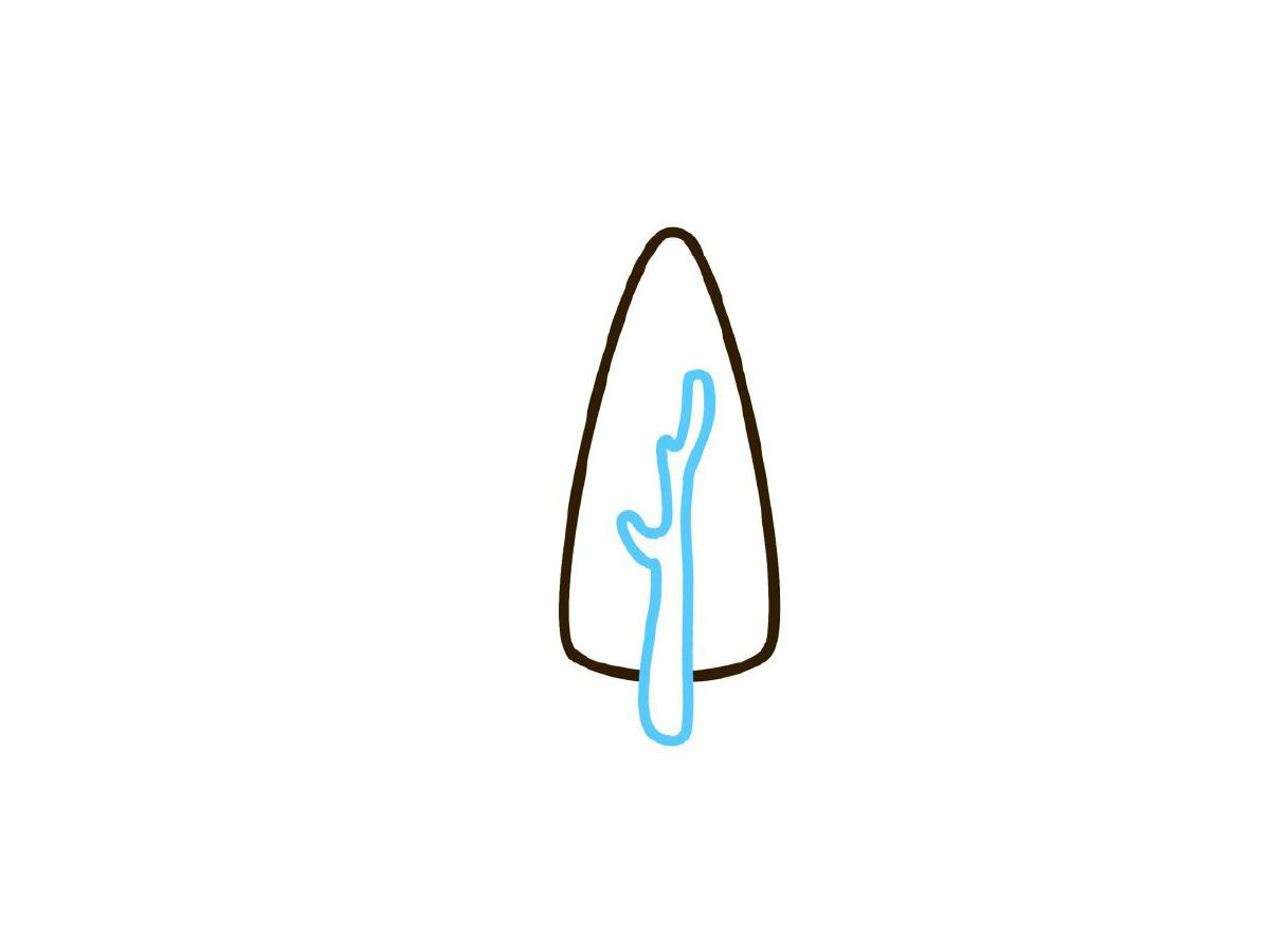 简单小树简笔画画法步骤