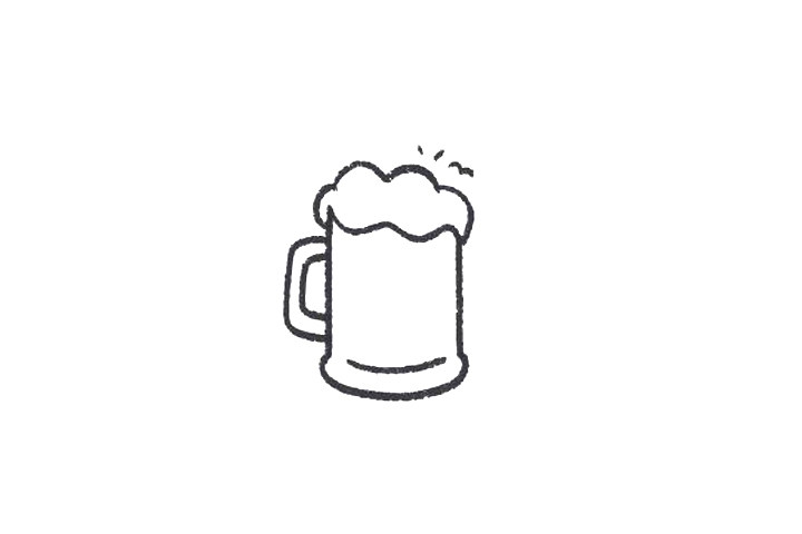 宵夜时间 啤酒怎么画