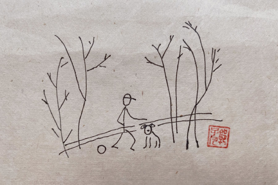悠闲的生活简单绘画表达方法