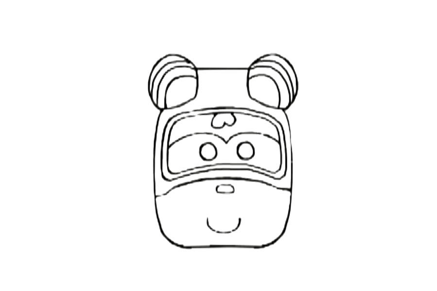 超级飞侠简笔画-小爱怎么画