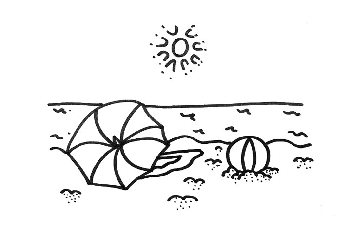 夏天怎么画