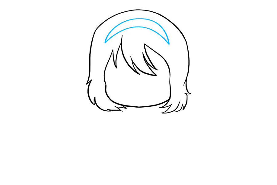 如何画可爱的动漫小女孩