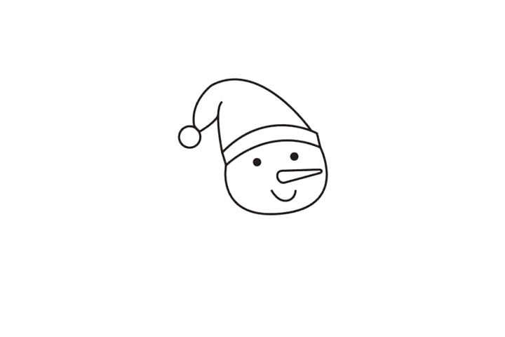 雪人简笔画画法教程