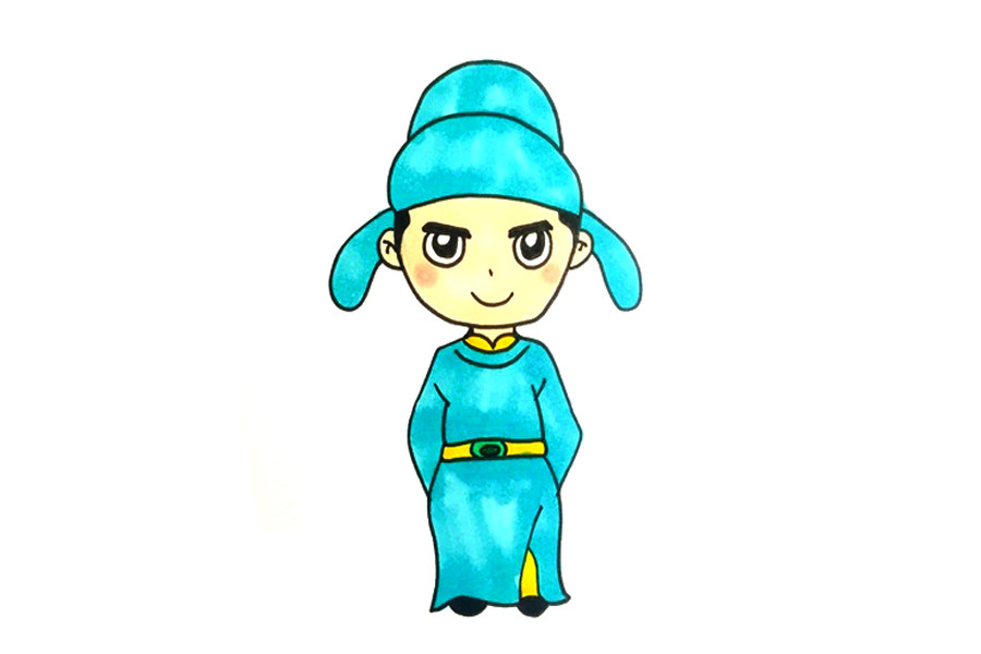 李白简笔画画法教程
