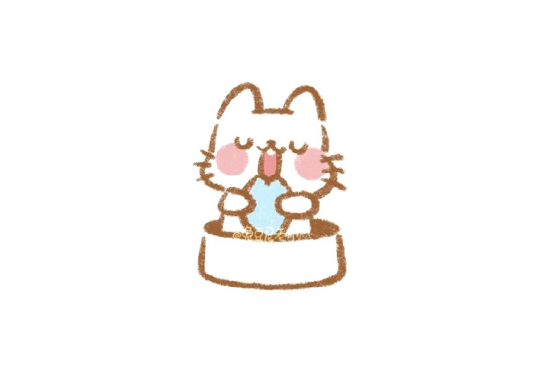 馋嘴小猫咪简笔画步骤