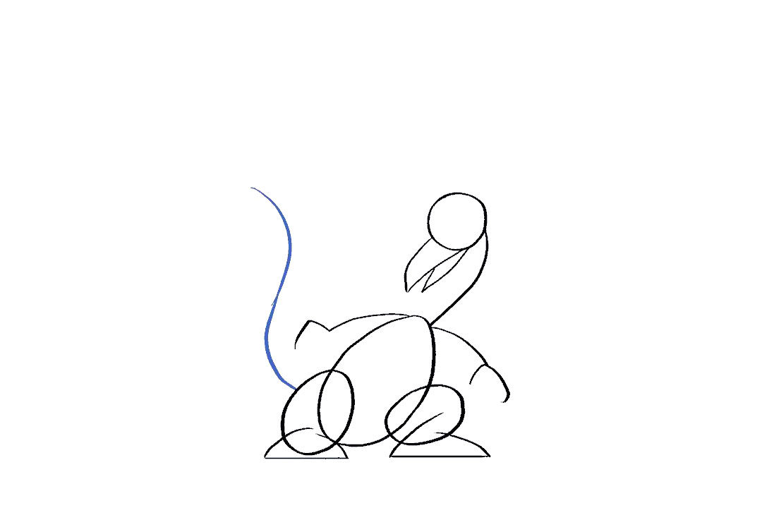如何画卡通喷火龙简笔画