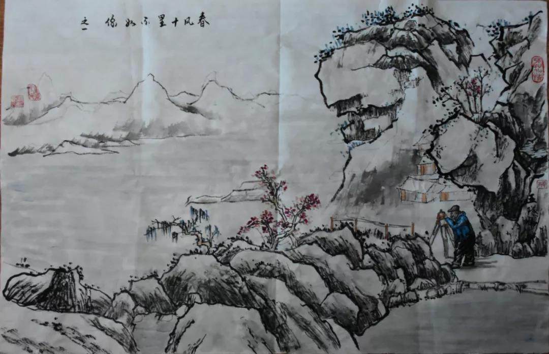 党的纪念 建党一百周年绘画