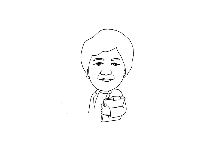 李兰英院士简笔画画法步骤