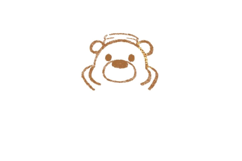 泡澡的小熊怎么画