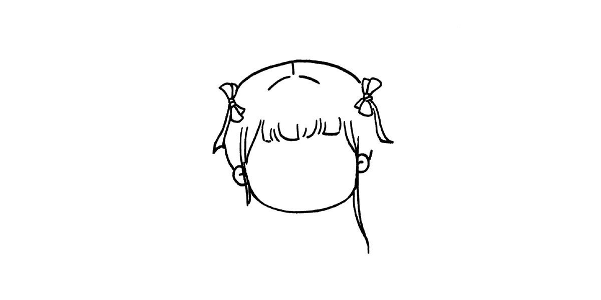拿着糖葫芦的国风小女孩简笔画画法步骤
