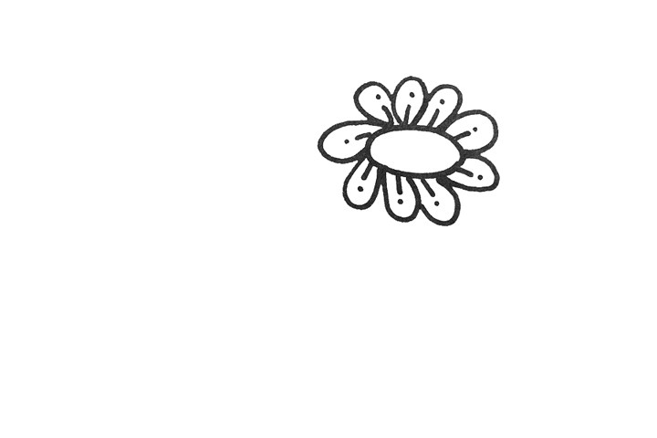 漂亮的花园怎么画