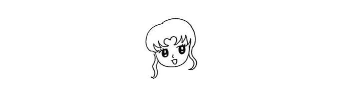 美少女战士简笔画画法步骤