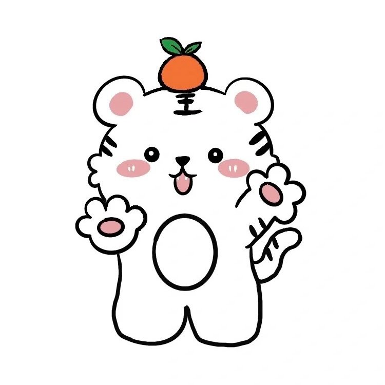 可爱卡通动物头像简笔画
