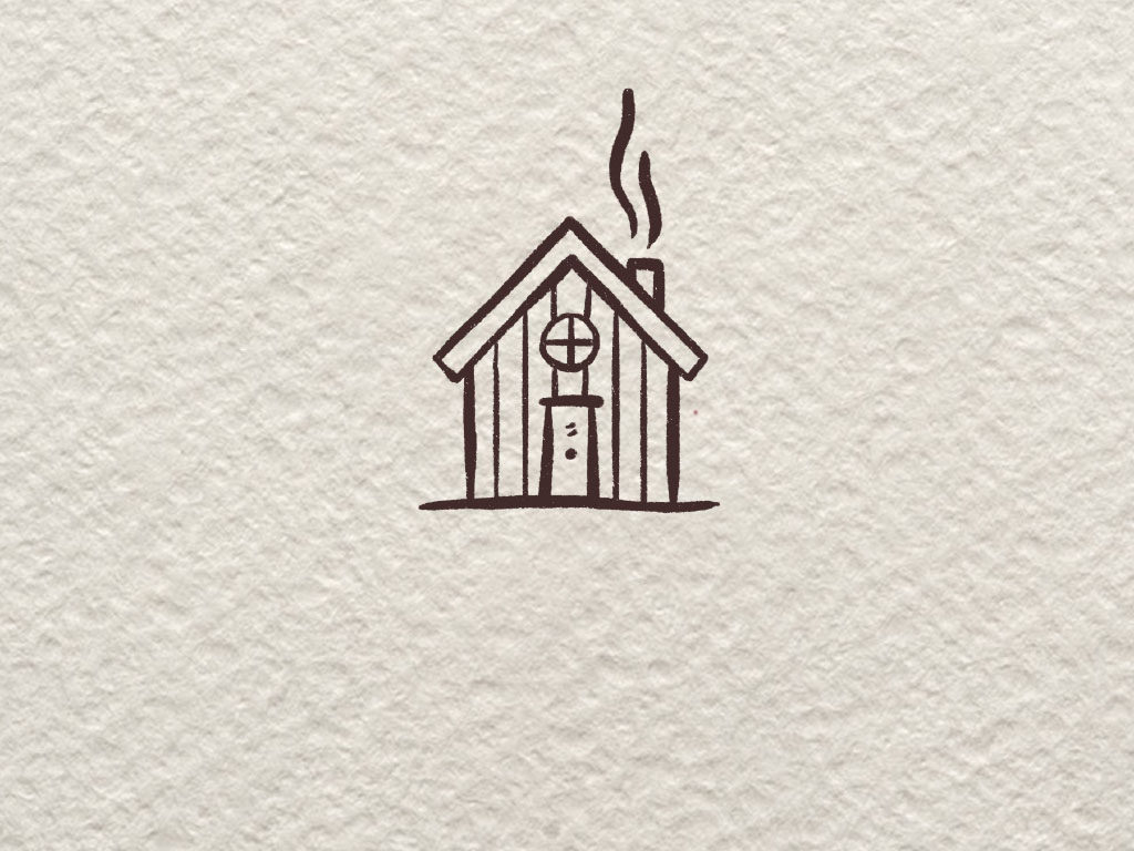 超级简单的房屋风景简笔画