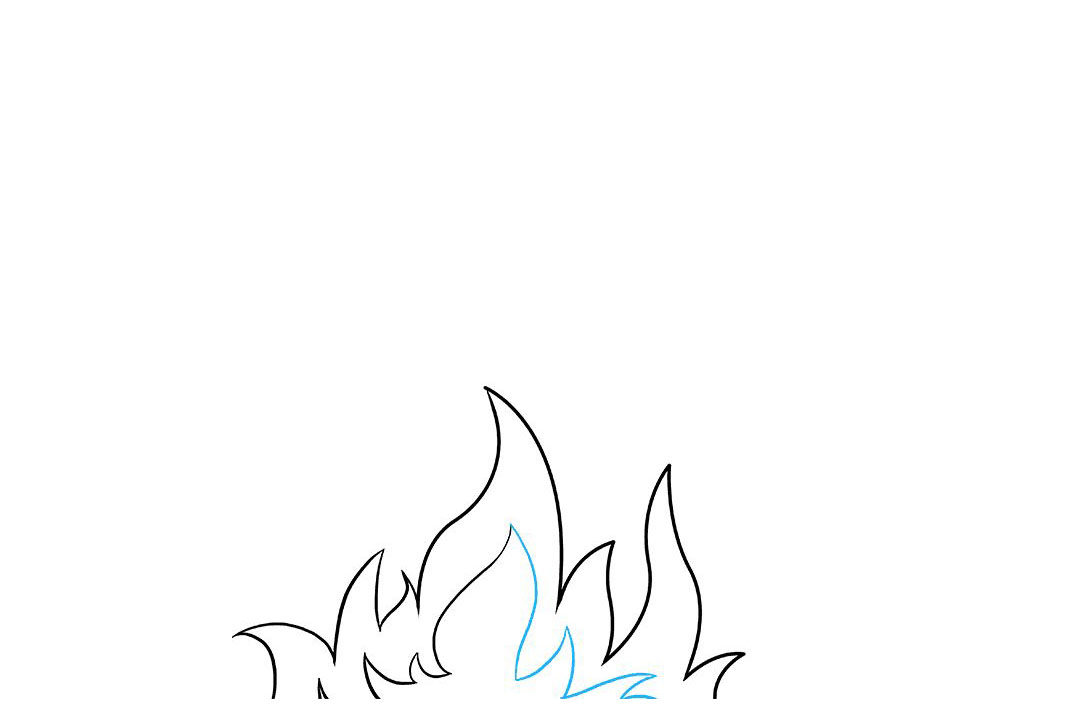 消防安全绘画-火焰和烟雾