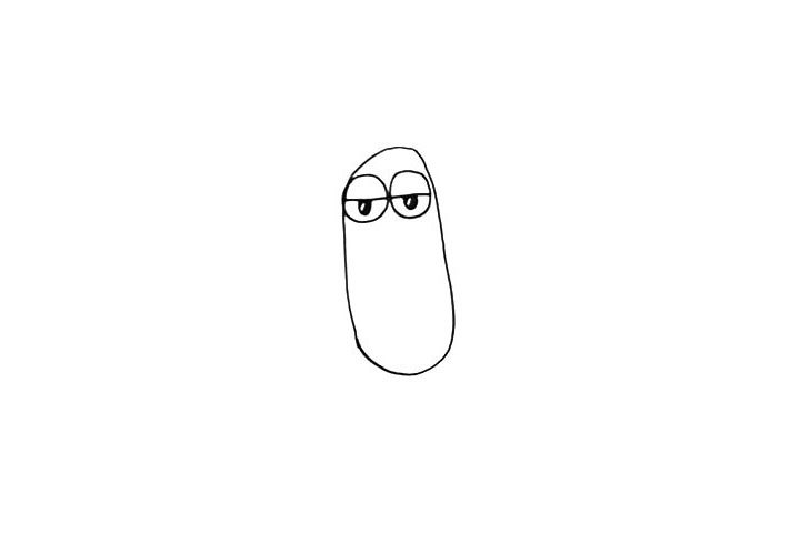 小黄人简笔画画法步骤