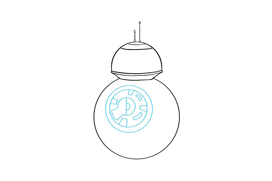 星球大战BB-8机器人怎么画