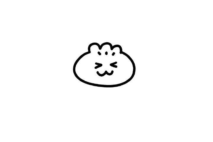可爱饺子简笔画画法