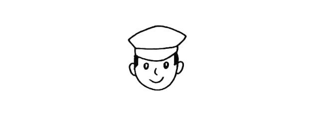 警察简笔画画法步骤