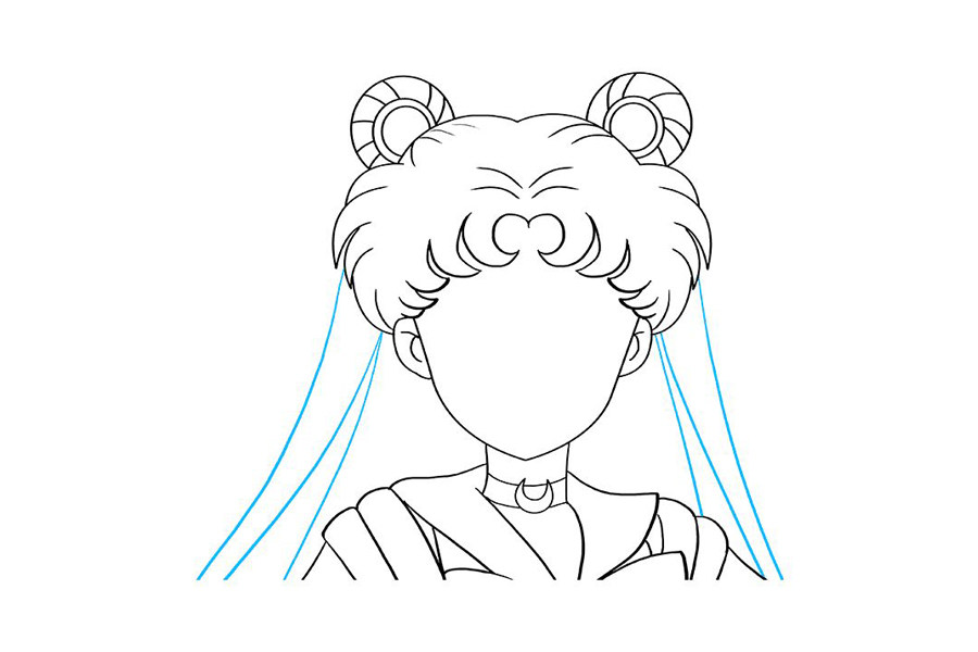 如何画水冰月 美少女战士