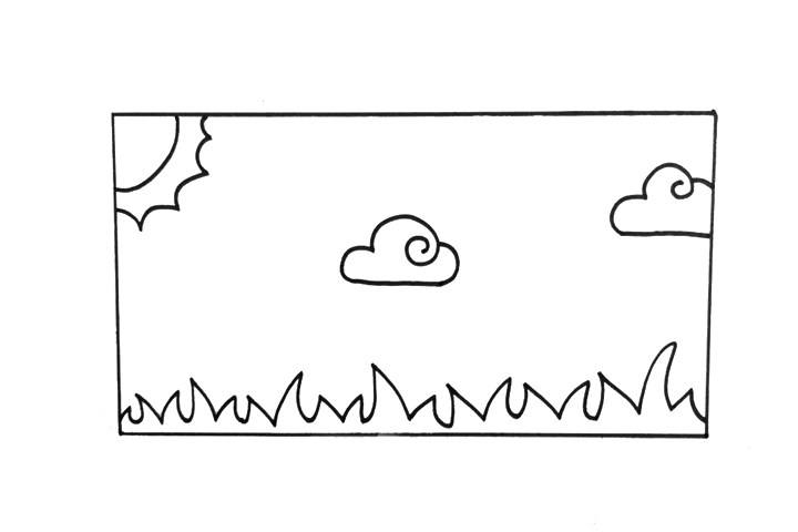 天空怎么画