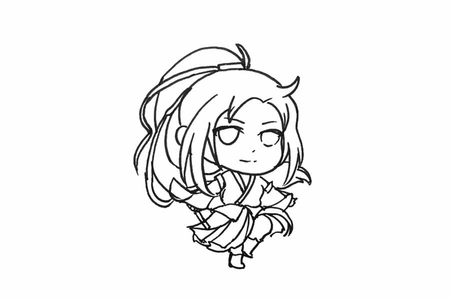 魔道祖师魏无羡简笔画画法