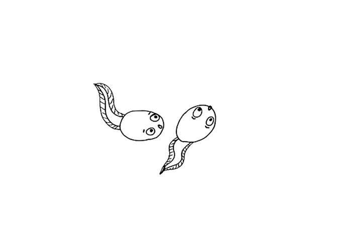 一步一步学画小蝌蚪
