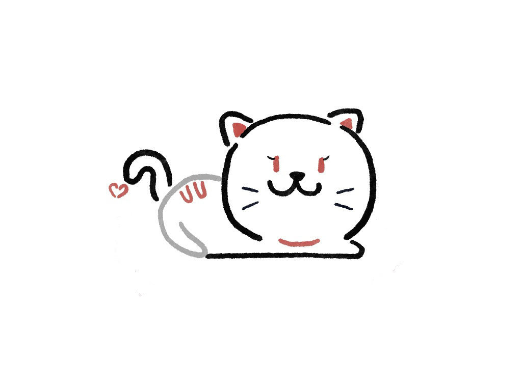 简单可爱的小猫简笔画画法