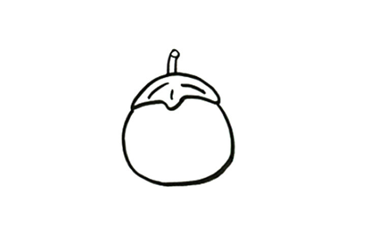 如何画茄子简笔画画法