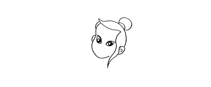 沉香简笔画画法步骤