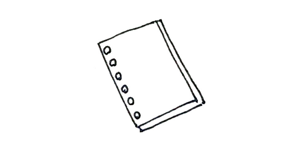笔记本简笔画画法步骤