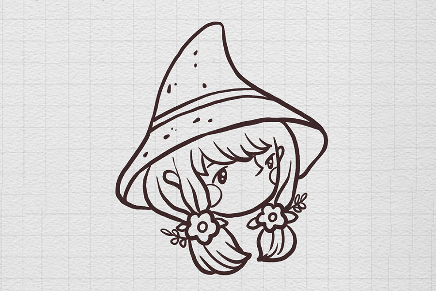 魔法少女简笔画