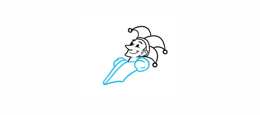 如何画杂技小丑