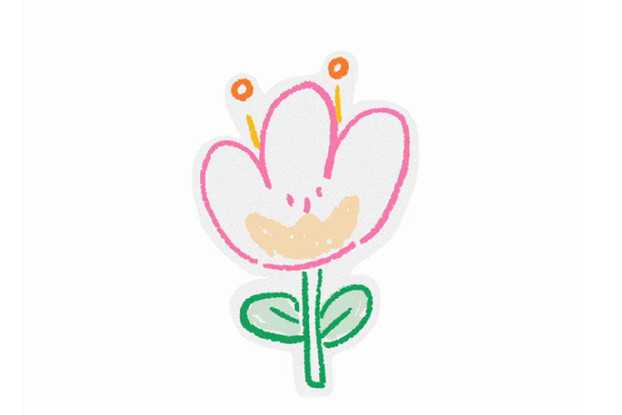 四张超简单的小花简笔画图片