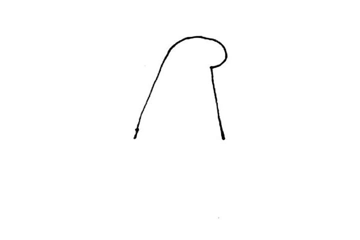 女巫帽简笔画画法步骤