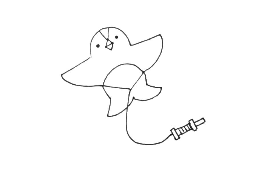 风筝简笔画教程