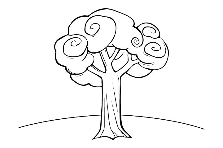 简单好画的树木简笔画